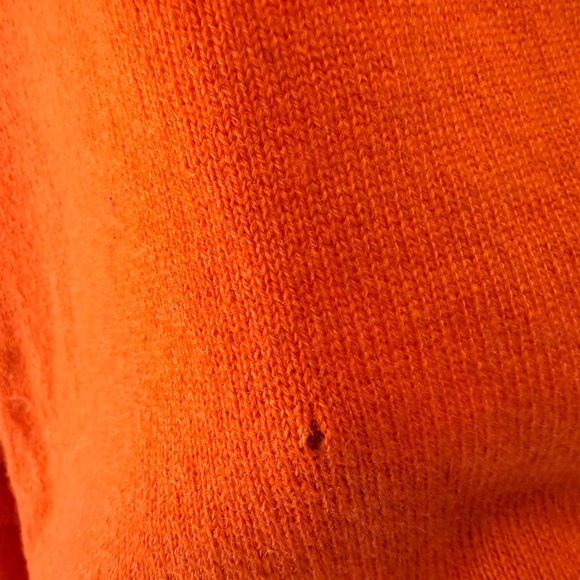 Club Room Estate Cashmere Men’s XL Orange Sweater. - Picture 6 of 7